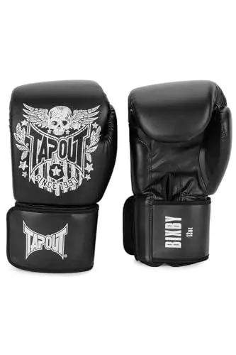 Produktbild: Tapout Boxhandschuhe aus Kunstleder (1Paar) BIXBY, Black/Off White, 16 oz, 960009