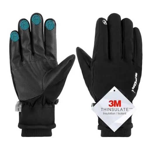 Produktbild: Tarana Winterhandschuhe,Skihandschuhe,Touchscreen Thermohandschuhe Wasserdicht,Thinsulate Warme Winddicht Fahrradhandschuhe,Herren Damen,für Skifahren,Laufen, Radfahren, Wandern-M