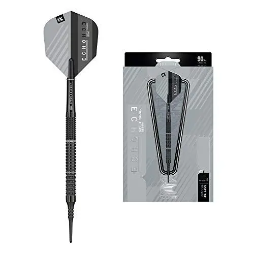 Produktbild: Target Darts Echo 90% Tungsten Soft Tip Darts Set, Barrel 11-18G | Pixel Tip Darts, Professionelles Dart Zubehör, Elektronisches Soft Tip Dart Set