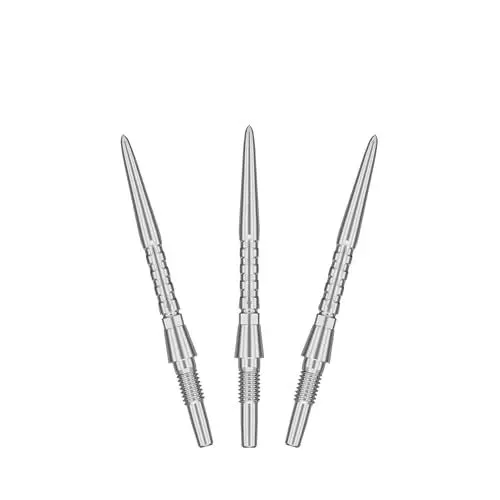Produktbild: Target Darts Swiss Point Storm Dartspitzen, Surge (3er Pack Spitzen-Set) 26MM -Silber | Wechselbare Dartspitzen, Swiss Storm Spitzen, Profi Dart Zubehör