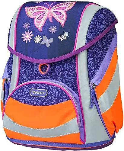 Produktbild: Target Sac à dos scolaire Papillon Kinder-Rucksack, 43 cm, Violett (Violet/Orange avec détails réflechissants)