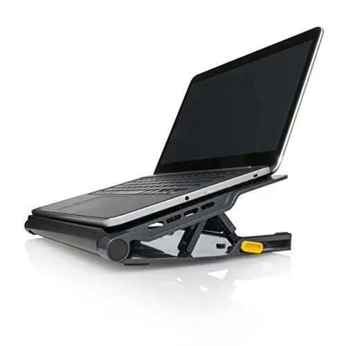 Produktbild: Targus 4333556 Laptop Kühler, Cooling Pad inkl. USB Hub mit 4 USB,2 Ports, 4-fach 4-fach höhenverstellbarer Laptopständer mit Lüfter für bis zu 17