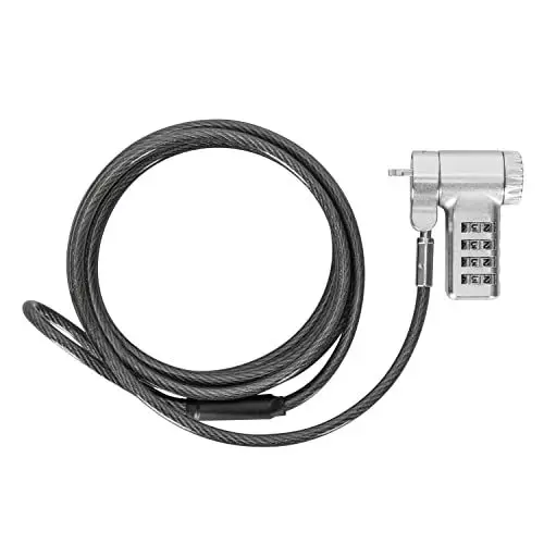 Produktbild: Targus ASP96RGL DEFCON Ultimate Universal rückstellbares Kombinationskabelschloss mit anpassbarem Schlosskopf