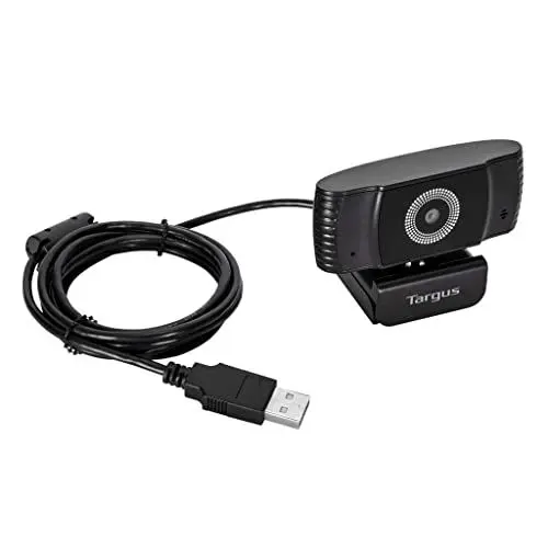 Produktbild: Targus AVC042GL Webcam Plus - Full HD 1080p-Webcam mit Autofokus (mit Schutzhülle) Integrierte Rauschunterdrückung
