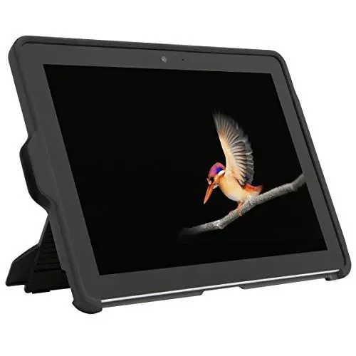 Produktbild: Targus Microsoft Surface™ Go 2 Hülle – Tablet Ständer mit Fallschutz für Suface Go und Go 2 – leichte Surface go 2 Tasche mit Eckschutz und Stiftehalter – Grau, THZ779GL