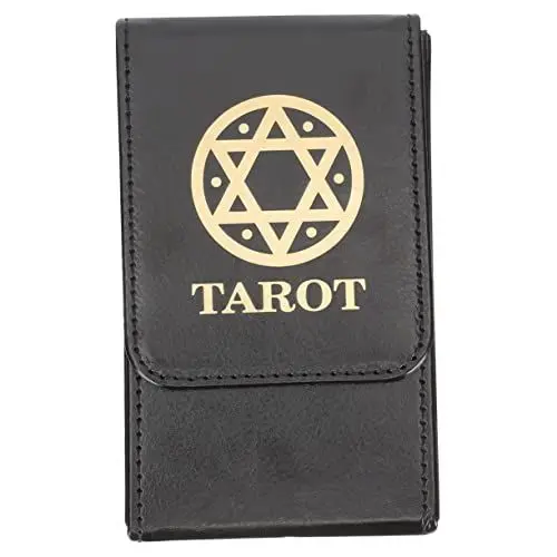 Produktbild: Tarot- Veranstalter spielen PU-Vorratskanister tarot box multifunktionale rechteckige rechteckiger Aufbewahrungsbehälter Black TINEASUR