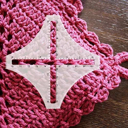 Produktbild: TARTIERY Strickrechner-Strickzähler Zählrahmen Kunststoff Strickrechner Rechner Dichte Lineal- Strickstichrechner, Strickwerkzeuge Für Das Stricken Von Pullovern DIY Wollmuster Stricken
