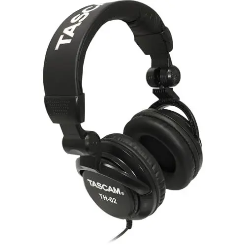 Produktbild: Tascam TH-02 – Stereo-Kopfhörer, Schwarz