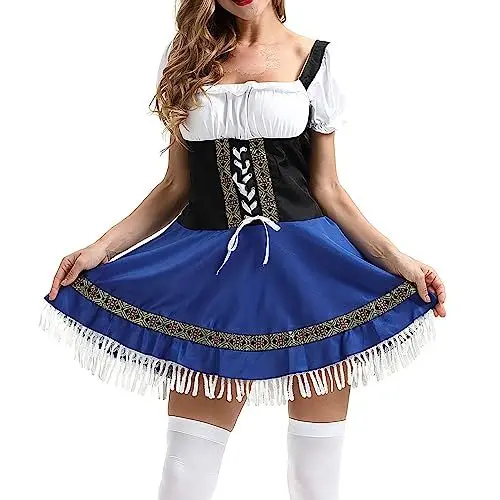 Produktbild: Taschen Dirndl Damen Lang Elegant Slim Lifting Frauen Dirndl Dirndl Damen Knielang Schwarz Rosa Dirndl Für Damen Schwarz Grün Dirndlbluse Damen Hochgeschlossen Trachtenhut Dirndl Sale Günstig
