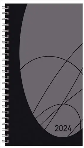 Produktbild: Taschenkalender Modus XL Flexi Colourlux schwarz 2024: Terminplaner mit Wochenkalendarium. Ringbuch mit Hardcover. 1 Woche 2 Seiten. 8,7 x 15,3 cm