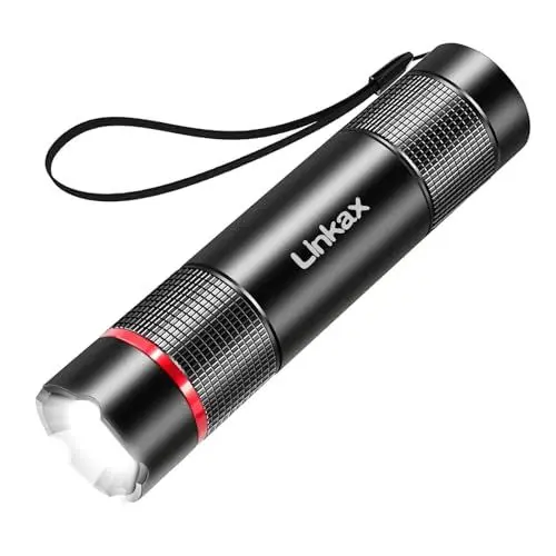 Produktbild: Linkax Taschenlampe LED Aufladbar, Mini Klein Taschenlampen Kinder Flashlight Handlampe für Camping Wandern Outdoor Notfäll, Kleine Vatertagsgeschenk Gadgets Geschenke für Männer Papa Kinder Opa
