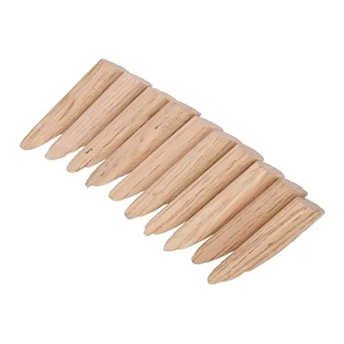 Produktbild: Taschenlochdübel, 50 Stück 9,5 Mm Holzlochdübel Glatte Oberflächen Geruchlos für die Holzbearbeitung (Eiche)