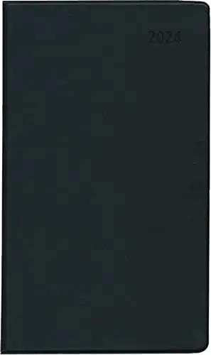 Produktbild: Taschenplaner schwarz 2024 32 Seiten 9,5x16