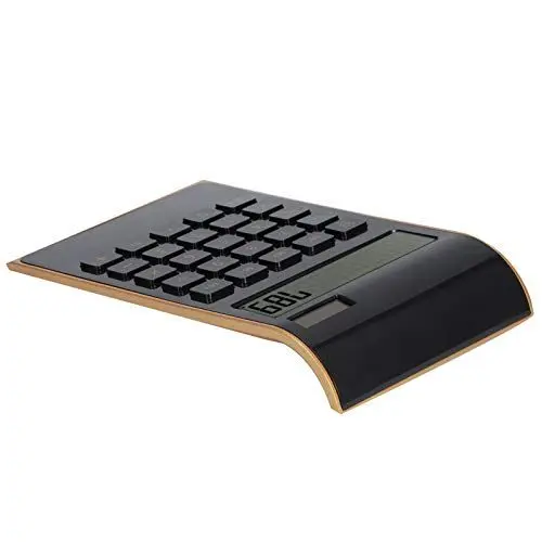 Produktbild: Taschenrechner, 10 Ziffern Große Tasten Taschenrechner Solar-Desktop-Rechner mit Großem LCD-Display Empfindliche Taste für Home Office Business(Schwarz)