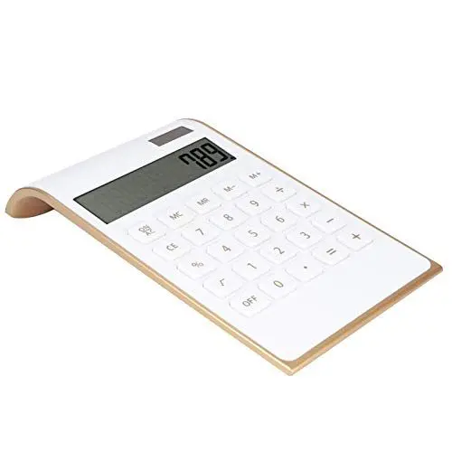 Produktbild: Taschenrechner Taschenrechner aus Kunststoff, Tragbar, 10-stelliger Taschenrechner, Ultradünn, Solarstrom-Rechner für Home Office, Geschäft, LCD-Display (Weiss)