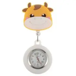 Produktbild: Taschenuhr Cartoon Einziehbar Armbanduhr Analogue Quarzuhr Ansteckuhr Krankenschwesternuhr Pflege FOB- Uhr für Doktor Pfleger Abschluss Geschenk