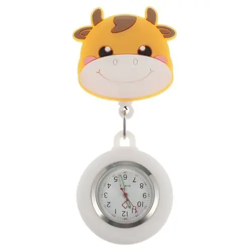 Produktbild: Taschenuhr Cartoon Einziehbar Armbanduhr Analogue Quarzuhr Ansteckuhr Krankenschwesternuhr Pflege FOB- Uhr für Doktor Pfleger Abschluss Geschenk