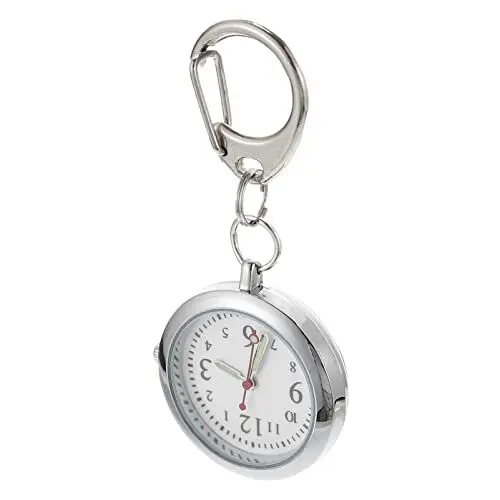 Produktbild: Taschenuhr, Hängeuhr, aufsteckbare Taschenuhr, leuchtende Uhr, Clip-Uhr, Anstecknadel, zum Aufhängen, einziehbare Digitaluhr für Arzt