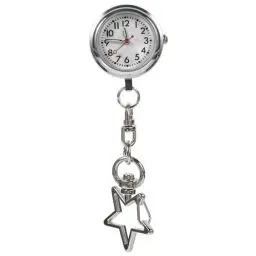 Produktbild: iplusmile Taschenuhr Stern Armbanduhr Quarzuhr Ansteckuhr Krankenschwesternuhr Pflege FOB- Uhr Schlüsselbund Uhr für Doktor Pfleger Abschluss
