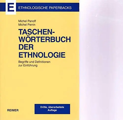 Produktbild: Taschenwörterbuch der Ethnologie - Begriffe und Definitionen zur Einführung