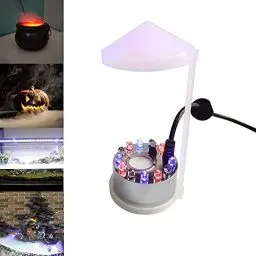 Produktbild: TASHELLS Ultraschall Vernebler,Nebelmaschine Mini,Halloween Cauldron Deko,12 LED Mister Fog Machine,Nebelbrunnen