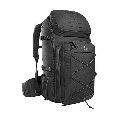 Produktbild: Tasmanian Tiger TT Modular Trooper Pack 55 Liter, Wander-Rucksack, Molle-kompatibler Militär-Rucksack Herren für Outdoor, Einsatz, Bushcraft, Trekking (Black)