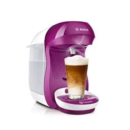 Produktbild: Bosch Tassimo Happy Kapselmaschine TAS1001 Kaffeemaschine by, 70 Getränke, vollautomatisch, geeignet für alle Tassen, platzsparend, 1400 W, pink