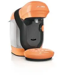 Produktbild: Bosch Tassimo Style Kapselmaschine TAS1106 Kaffeemaschine by, 70 Getränke, vollautomatisch, geeignet für alle Tassen, platzsparend, Apricot/Anthrazit, 1400 W