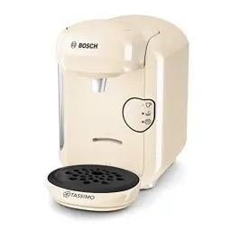Produktbild: Tassimo Vivy2 Kapselmaschine TAS1407 Kaffeemaschine by Bosch, über 70 Getränke, vollautomatisch, geeignet für alle Tassen, platzsparend, 1300 W, creme