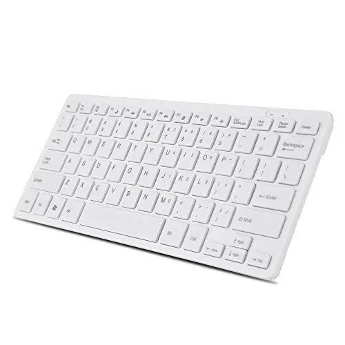 Produktbild: Tastatur PC Kleine USB-Tastatur Kunststoff 78 Tasten Ultradünne -USB-Tastatur mit Kabel für Desktop-Computer Laptop PC (Schwarz) (Weiss)