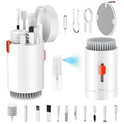Produktbild: Tastatur Reinigungsset, 20 in 1 Screen Cleaner Kit Handy, Tastaturreiniger mit Bürste Keyboard Cleaner, Laptop Cleaner for Tablet, Computer, PC-Monitor, Kamera mit Spray-Weiß