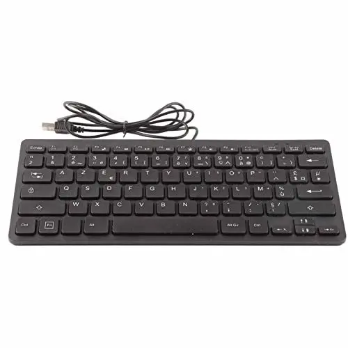Produktbild: tastatur französisch,Computer Tastatur Deutsch Russisch,Tastatur,78 Tasten,Stummschaltung,Ultradünn,Kabelgebunden,Usb-Schnittstelle,Desktop-Computer,Kleine Sprachtastatur,Französisch,Computerzubehör U