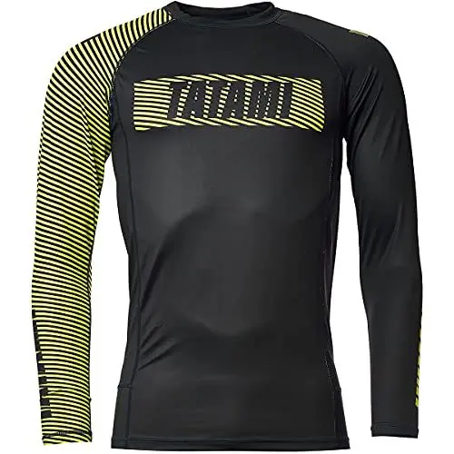 Produktbild: Tatami Fightwear Rashguard Essential 3.0 Schwarz/Grau Langarm - Herren Funktionsshirt Rashguard Fitness Sport Kampfsport (S)