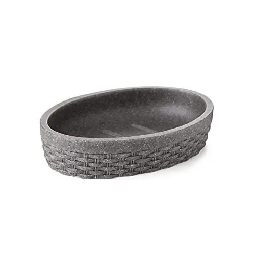 Produktbild: TATAY 6370001 - Seifenschale Aus Hochwertigem Polyresin, Nest Kollektion, Graue Farbe