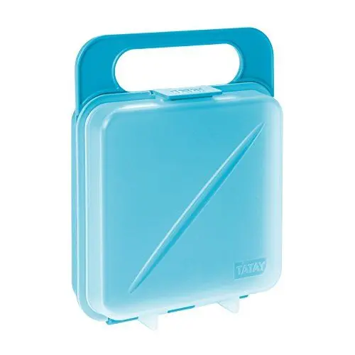 Produktbild: Tatay Brotdose Sandwich Lunchbox,, erweiterbare, BPA frei, wiederverwendbare, Geschirrspüler & MWO, Gefrorenes bis -40º, 1 PC, Türkis. Messung der 14 x 4 x 18 cm