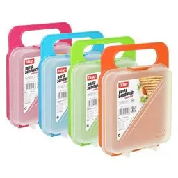 Produktbild: Tatay Brotdose Sandwich Lunchbox,, erweiterbare, BPA frei, wiederverwendbare, Geschirrspüler & MWO, Gefrorenes bis -40º, 1 PC, Zufall. Messung der 14 x 4 x 18 cm