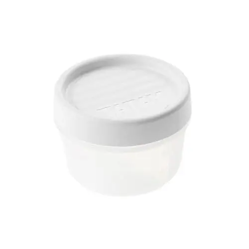 Produktbild: Tatay Frischhaltedose, Vakuum, 0,2 l Fassungsvermögen, Schraubdeckel, BPA frei, Geeignet Mikrowelle und Geschirrspüler, Weiß. Maße: 8,5 x 8,5 x 6 cm