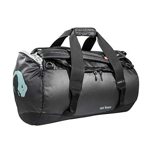 Produktbild: Tatonka Barrel M Reisetasche - 65 Liter - wasserfeste Tasche aus LKW-Plane mit Rucksackfunktion und großer Reißverschluss-Öffnung - Rucksacktasche - unisex - schwarz
