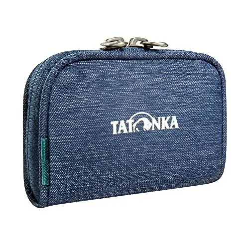 Produktbild: Tatonka Geldbeutel Plain Wallet - Kleine Geldbörse mit Münzfach und Fächern für Kreditkarten, Bankkarten etc. - 11 x 7 x 2 cm (navy)