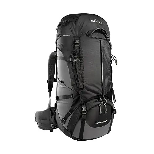 Produktbild: Tatonka Yukon 50+10 - Trekkingrucksack mit Frontzugriff, verstellbarem Rückensystem, extra Bodenfach, Regenhülle und 60 Liter Volumen (black/titan grey)