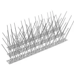 Produktbild: Moyofree Taubenspikes aus 304 Edelstahl, Vogelspikes-Set, Abdeckung 1,25 m, Zaunspikes Vogelabschreckung Spikes, Vogelkontrolle Verteidigung Spikes für Anti-Krähen, Möwen und kleine Vögel, 5x25cm