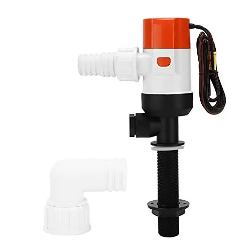 Produktbild: Tauchboot-Bilgenpumpe Ewell Belüfterpumpe Marinezubehör Fischerboot-Belüftungspumpenwagen für Köderfisch-Saver-Belüfter (24V 800GPH)