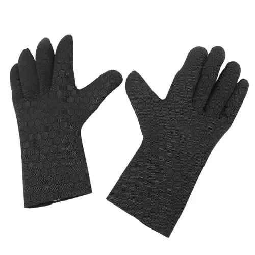 Produktbild: Tauchhandschuhe, Schnorchelwasserhandschuhe 3 Mm Neopren Warm Kaltproof Flexibler Dehnung Zum Surfen mit Cr -Stretch Gaze Flexibel (M)