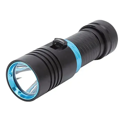 Produktbild: Taschenlampe, Tauchtaschenlampe, Stufenlos Dimmbar, L2-LED-Perlen, Tauchlampen Zum Tauchen, Wasserdicht, 5000 Lm, IPX8, 100 M Unter Wasser