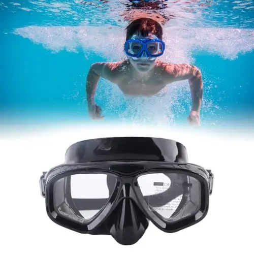 Produktbild: Tauchmaske, 180°-Panorama-Tauchschnorchelmaske Erwachsene, Beschlagfreie, Auslaufsichere, Verstellbare Schnorchelmaske mit Nasenschutz, Tauchmaske, Taucherbrille Zum