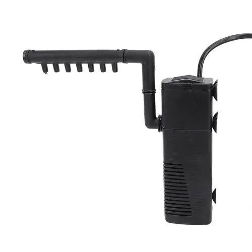 Produktbild: Tauchpumpe, IP68 80 Cm Hohe Teichpumpe, Einstellbarer Durchfluss für Aquarien (EU-Stecker 220-240 V)
