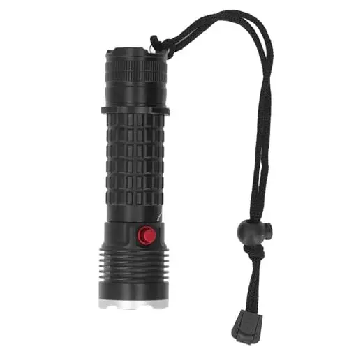 Produktbild: Tauch-Taschenlampe, Superhelle Unterwasser-Taschenlampe mit 3 Modi, Wasserdichte IPX8-Tauchlampe Zum Tauchen, Gerade, Spiralförmige und Getrimmte Bits