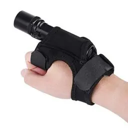 Produktbild: Tauch-Taschenlampen-Handschuh, Hand Freies Lampenhalter, Verstellbarer Handgelenksgurt, Accessoires für Tauchleuchten (nicht enthaltene Taschenlampe)