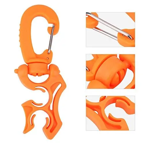 Produktbild: Tauchzubehör, Tauchausrüstung, Tauchzubehör aus Kunststoff mit Karabinerhaken Zum Tauchen (ORANGE)