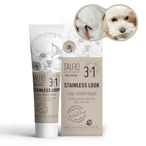 Produktbild: Tauro ProLine Pure Nature Tonmaske für einen fleckenfreien Look, zur Entfernung von Tränenfleckent, Augenreiniger und professionelle Augenpflege